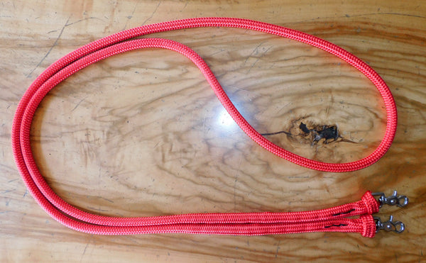 Pre made-Marine rope reins red