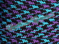 PRE ORDER! Sliding chin riding halter/reins set with V brow, Black "Northern Lights" padding/reins, cheek accents