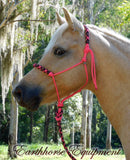 Padded halter and 2 mt lead set hot pink with "Desert Rose"padding/lead