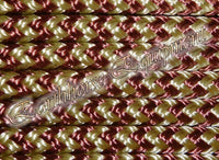 Standard halter and lead set light brown/beige zig zag.