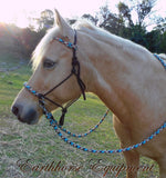 Pre made-Base model sliding chin riding halter and reins set large pony