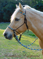Pre made-Base model sliding chin riding halter and reins set large pony