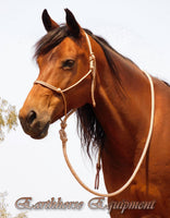 Standard halter and lead set light brown/beige zig zag.