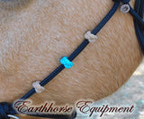 Pre made-Sliding chin riding halter/reins set black, "Apache Dream" large pony