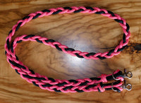 Pony plaited reins with nickel plated clips heaps of colours