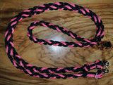 Plaited reins with nickel plated clips