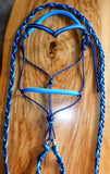 Padded riding halter without chinstrap, V brow