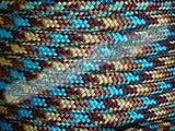 Equestrian rope reins "Arizona Sky", stainless steel or brass clips  you choose length