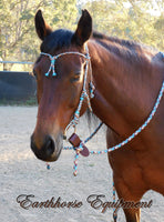 Bitted bridle head with western knot browband, choose your colour/size!