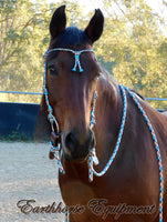 Bitted bridle head with western knot browband, choose your colour/size!
