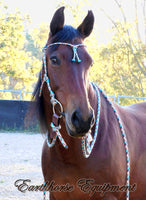 Bitted bridle head with western knot browband, choose your colour/size!