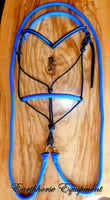 Padded riding halter without chinstrap, V brow
