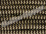 Marine rope reins "Dark brown/beige zig zag", brass or stainless steel clips, you choose length